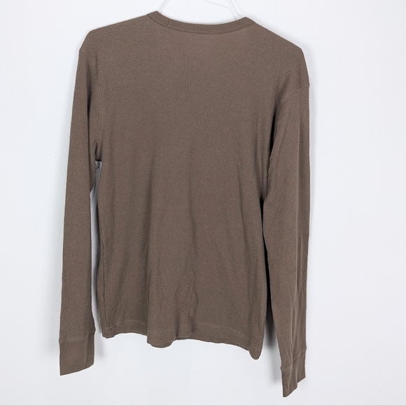 Old Navy Waffle Knit T-shirt Mens Medium Brown - Picture 2 of 9